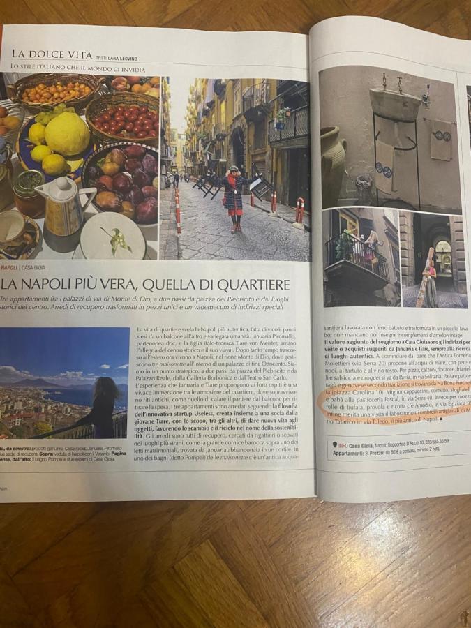 Casa Gioia, Tra Palazzo Reale,Lungomare E Monte Echia Apartment เนเปิลส์ ภายนอก รูปภาพ